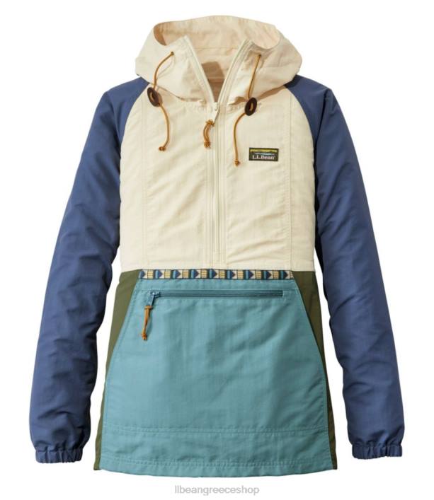 γυναίκες ορεινό κλασικό άνορακ 6PHT825 L.L.Bean εξωτερικά ενδύματα φυσικό/μεταλλικό μπλε