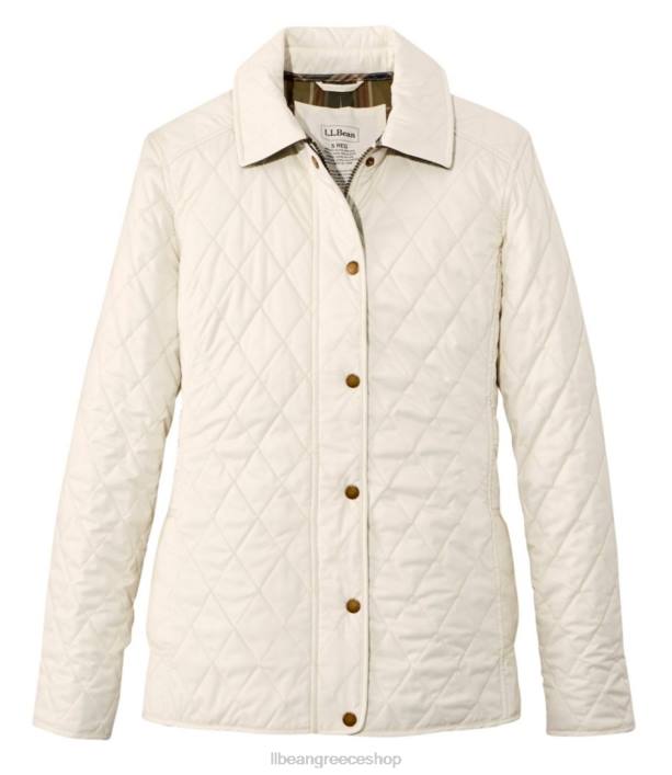 γυναίκες καπιτονέ τζάκετ ιππασίας 6PHT6662 L.L.Bean εξωτερικά ενδύματα κρέμα