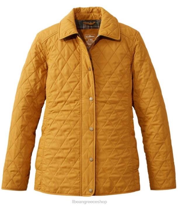 γυναίκες καπιτονέ τζάκετ ιππασίας 6PHT832 L.L.Bean εξωτερικά ενδύματα φωτεινό μπρούτζο
