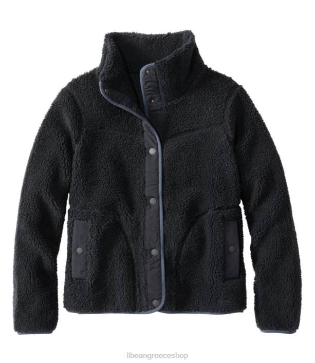 γυναίκες σακάκι sherpa fleece 6PHT7045 L.L.Bean εξωτερικά ενδύματα μαύρος