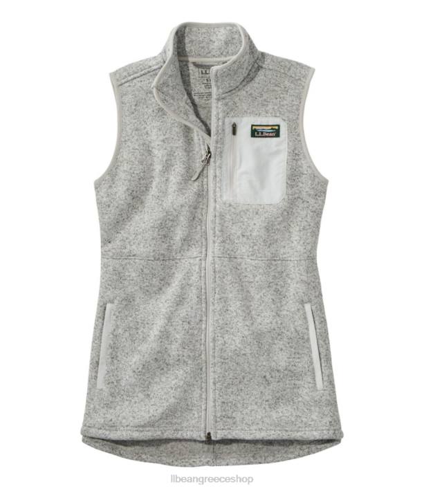 γυναίκες πουλόβερ φλις μακρύ γιλέκο 6PHT409 L.L.Bean εξωτερικά ενδύματα κασσίτερος