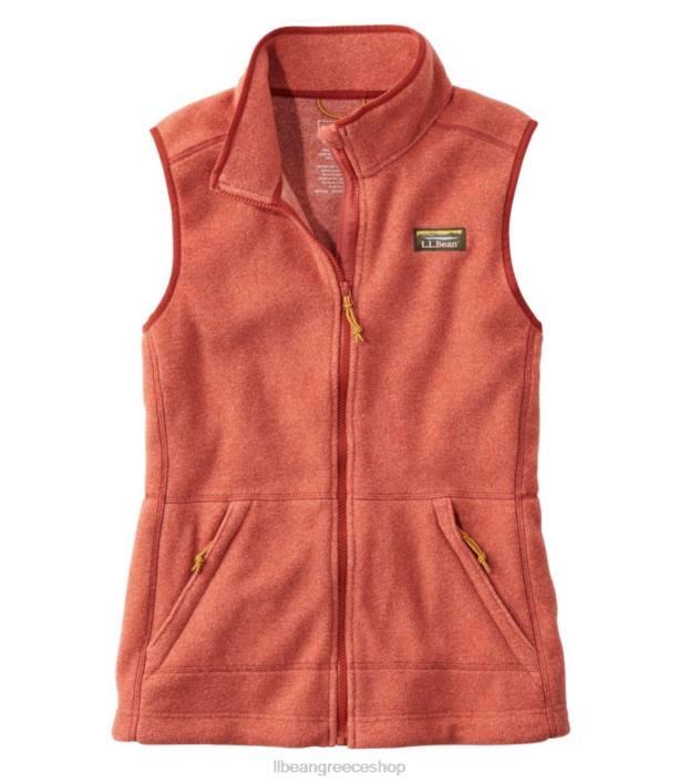 γυναίκες ορεινό κλασικό φλις γιλέκο 6PHT5082 L.L.Bean εξωτερικά ενδύματα τούβλο sienna