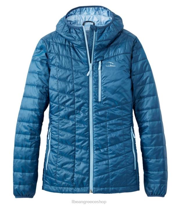 γυναίκες μπουφάν primaloft packaway με κουκούλα 6PHT5064 L.L.Bean εξωτερικά ενδύματα σκούρο θαλασσινό μπλε