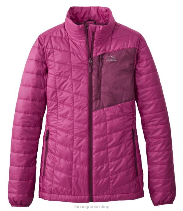γυναίκες μπουφάν primaloft packaway 6PHT7046 L.L.Bean εξωτερικά ενδύματα ζαχαροδαμάσκηνο/μούρο bramble