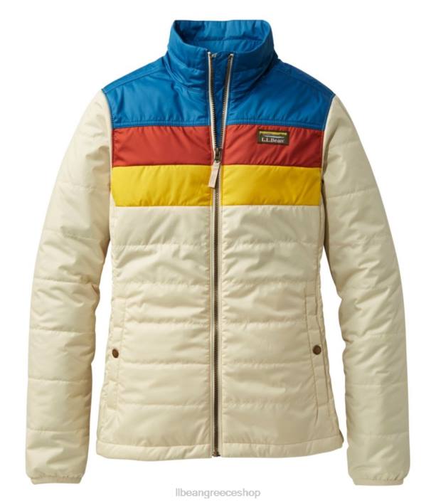 γυναίκες κλασικό puffer jacket του βουνού 6PHT3602 L.L.Bean εξωτερικά ενδύματα θαλάσσιο μπλε/φυσικό