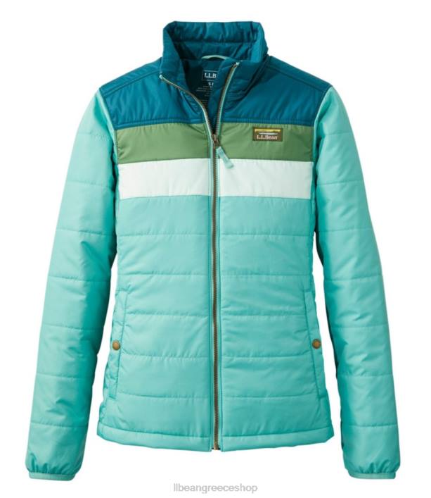 γυναίκες κλασικό puffer jacket του βουνού 6PHT6665 L.L.Bean εξωτερικά ενδύματα βαθύ τιρκουάζ/γαλάζιο του ωκεανού