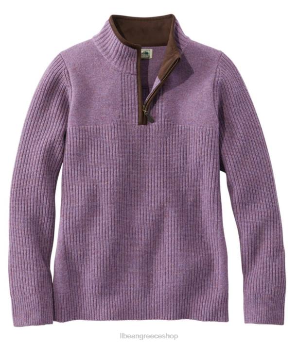γυναίκες πουλόβερ υδρόβιων πτηνών 6PHT5038 L.L.Bean εξοπλισμός εξωτερικού χώρου βιολετί κιμωλία ρείκι
