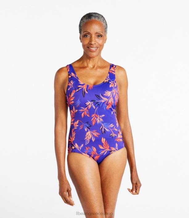 γυναίκες μαγιό beansport 6PHT7182 L.L.Bean είδη ένδυσης κοβάλτιο βοτανικό