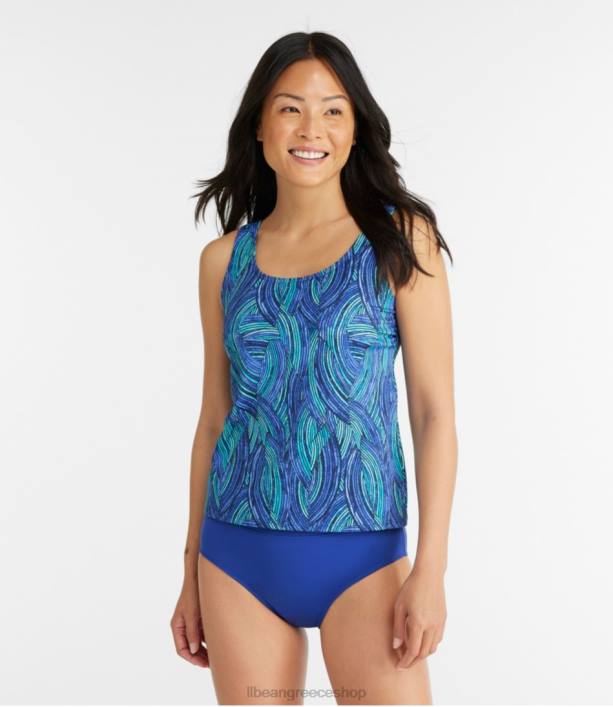 γυναίκες μαγιό beansport 6PHT66 L.L.Bean είδη ένδυσης κύμα κοβαλτίου