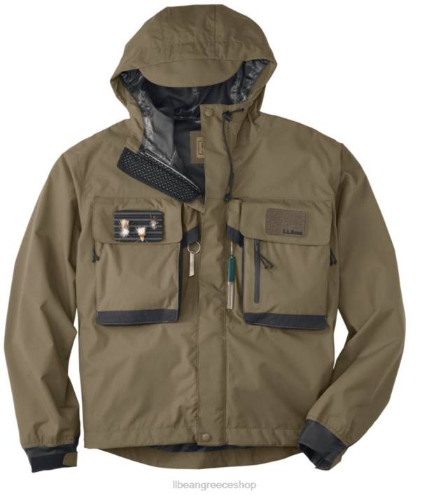 άνδρες emerger ii wading jacket 6PHT892 L.L.Bean αλιεία φλαμουριά