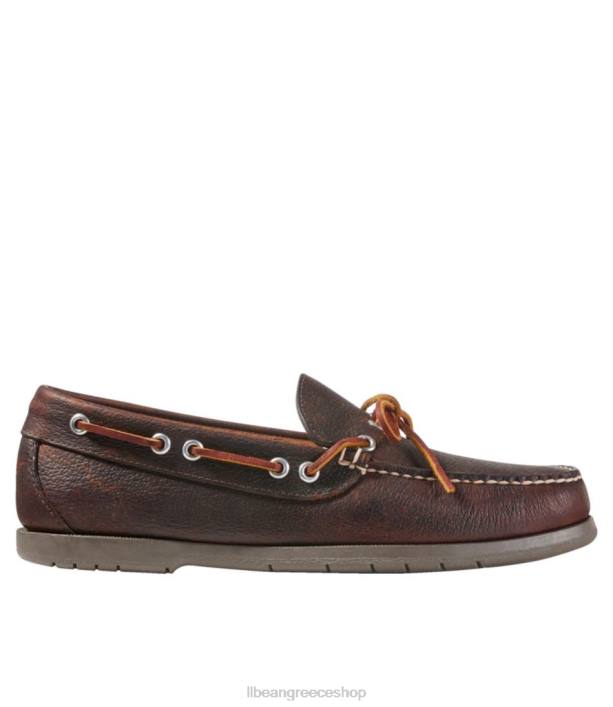 άνδρες μοκασίνια χειροποίητα 6PHT3716 L.L.Bean είδη υπόδησης σκούρο καφέ