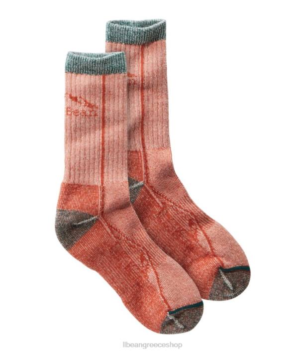 άνδρες unisex cresta wool no fly zone ελαφριές κάλτσες πεζοπορίας 6PHT4638 L.L.Bean αξεσουάρ καμένη σιένα