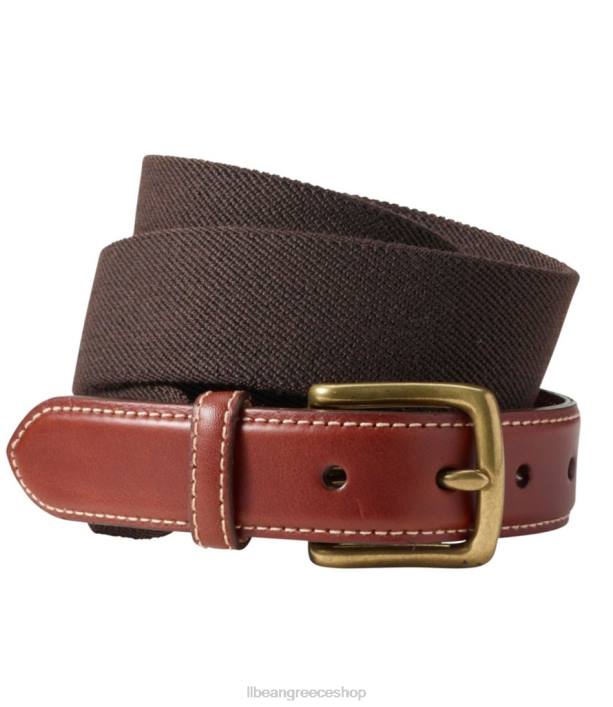 άνδρες άνετη ζώνη μέσης 6PHT347 L.L.Bean αξεσουάρ καφέ