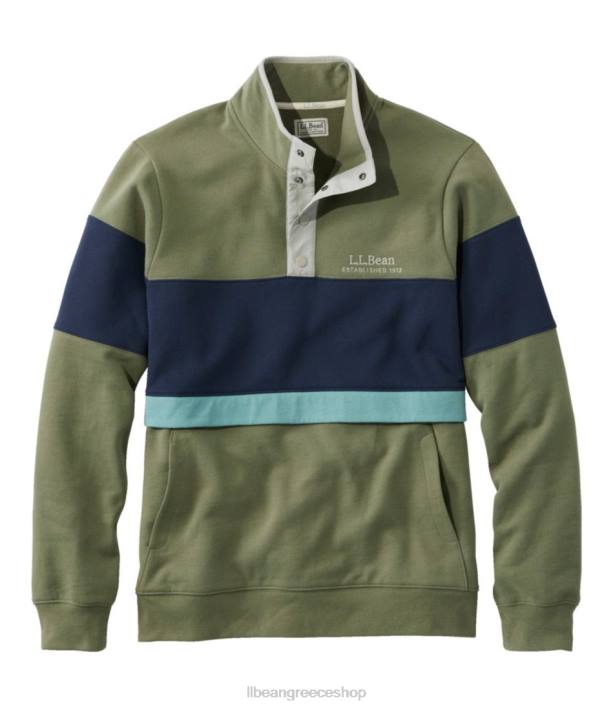 άνδρες Φούτερ του 1912 6PHT550 L.L.Bean είδη ένδυσης κλασικό ναυτικό/πορτοκαλί σκουριάς