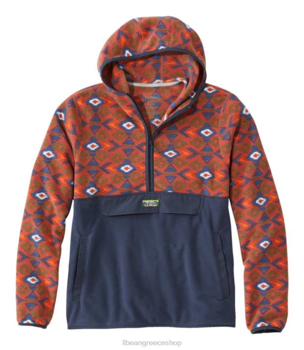 άνδρες ίχνος φλις 6PHT890 L.L.Bean είδη ένδυσης ελαφρύ μαόνι geo/carbon navy