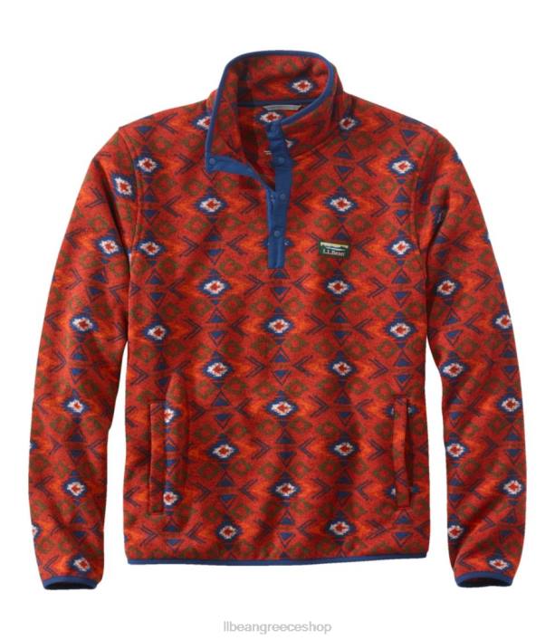 άνδρες πουλόβερ fleece πουλόβερ 6PHT6686 L.L.Bean είδη ένδυσης ελαφρύ μαόνι γεω
