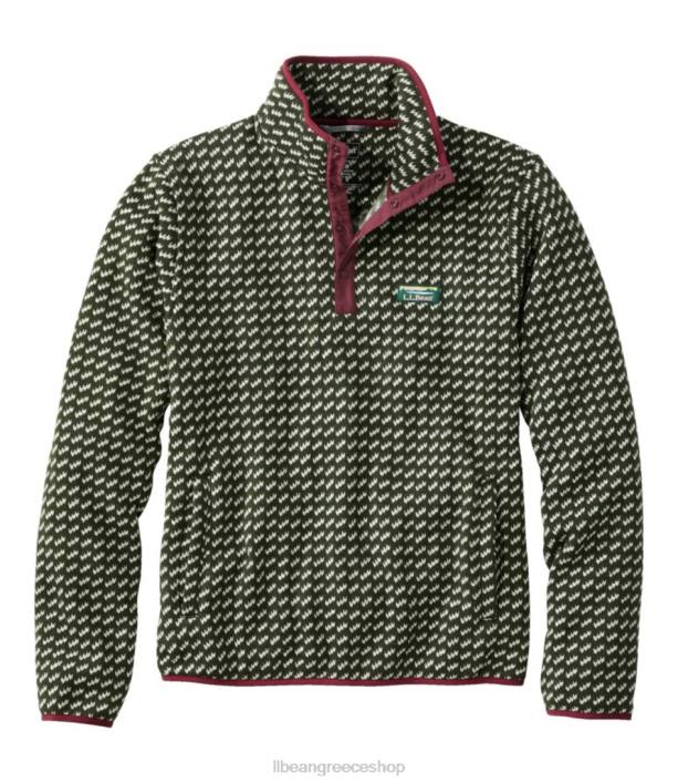 άνδρες πουλόβερ fleece πουλόβερ 6PHT7058 L.L.Bean είδη ένδυσης δασική σκιά birdseye