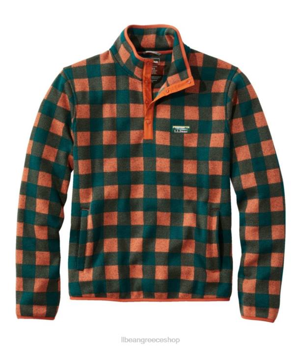 άνδρες πουλόβερ fleece πουλόβερ 6PHT893 L.L.Bean είδη ένδυσης σκουριασμένο πήλινο βουβάλι