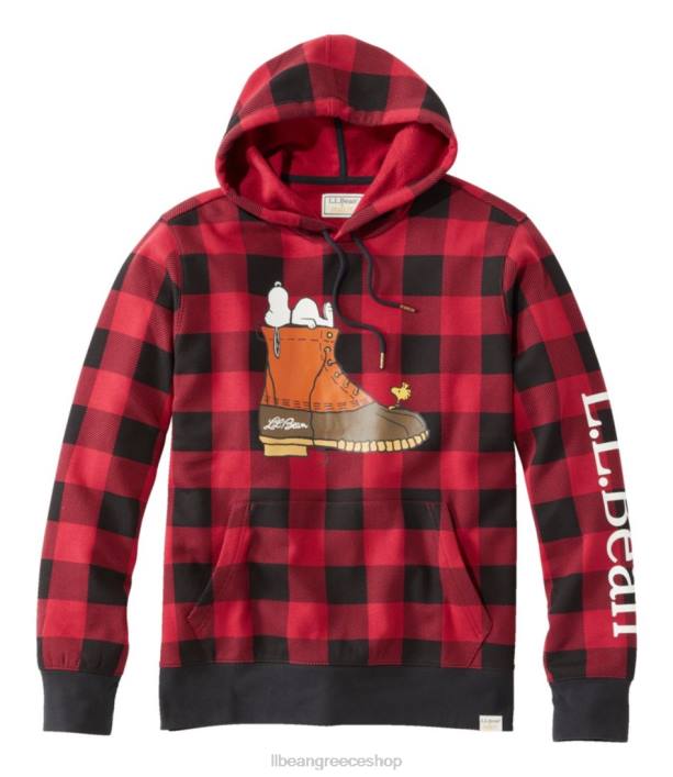 άνδρες x φούτερ με φιστίκια 6PHT640 L.L.Bean είδη ένδυσης βαθύ κόκκινο βουβάλι