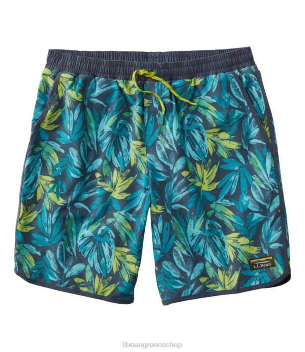 άνδρες μαγιό σορτς περιπέτειας 6PHT6541 L.L.Bean είδη ένδυσης σκοτεινά τροπικά φύλλα λιμνοθάλασσας