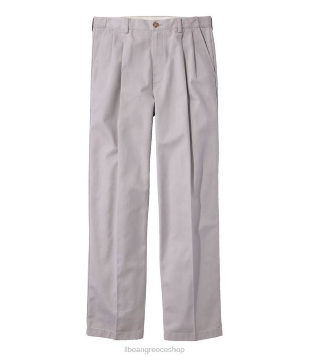 άνδρες chino χωρίς ρυτίδες 6PHT5004 L.L.Bean x Double L είδη ένδυσης λατομείο γκρι