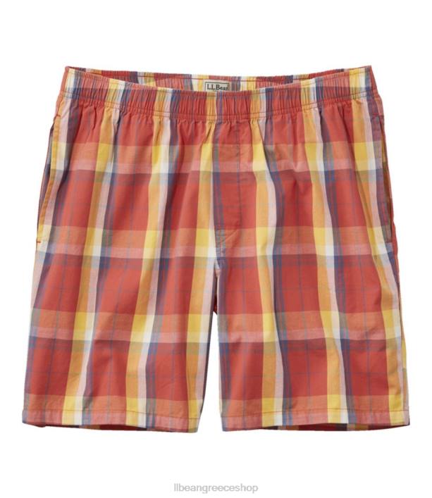 άνδρες υφαντό σορτς ύπνου άνεσης 6PHT5826 L.L.Bean είδη ένδυσης πορτοκαλί μπαχαρικό