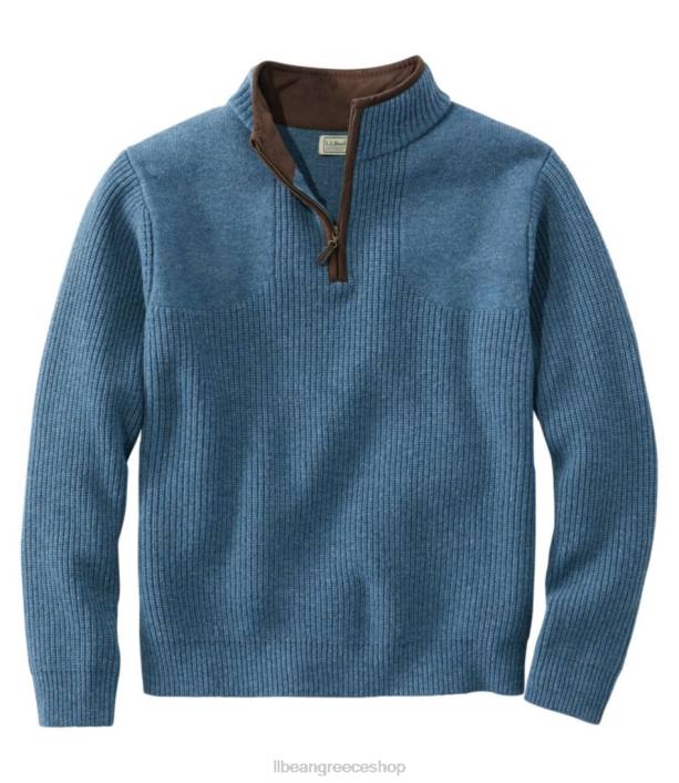 άνδρες πουλόβερ υδρόβιων πτηνών 6PHT5243 L.L.Bean είδη ένδυσης σχιστόλιθος μπλε ρείκι