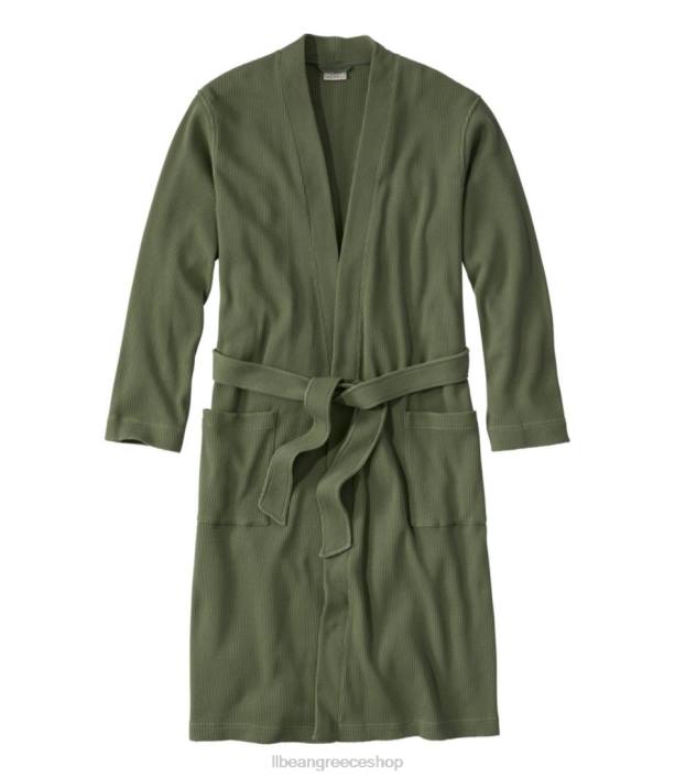 άνδρες άνεση βάφλα ρόμπα 6PHT5840 L.L.Bean είδη ένδυσης βαθιά ελιά