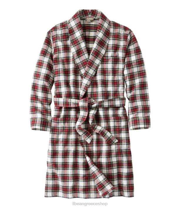 άνδρες σκωτσέζικη καρό φανέλα ρόμπα 6PHT6959 L.L.Bean είδη ένδυσης φόρεμα στιούαρτ