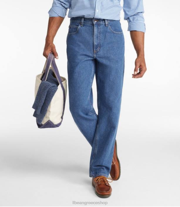 άνδρες τζιν παντελονι 6PHT3501 L.L.Bean x Double L είδη ένδυσης πέτρινο τζιν