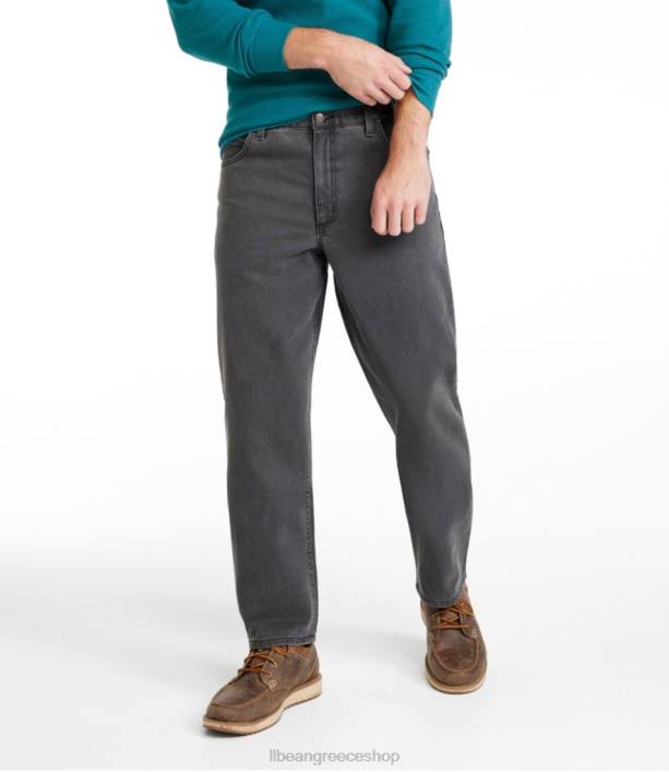 άνδρες τζιν παντελονι 6PHT5977 L.L.Bean x Double L είδη ένδυσης γκρι πλύσιμο