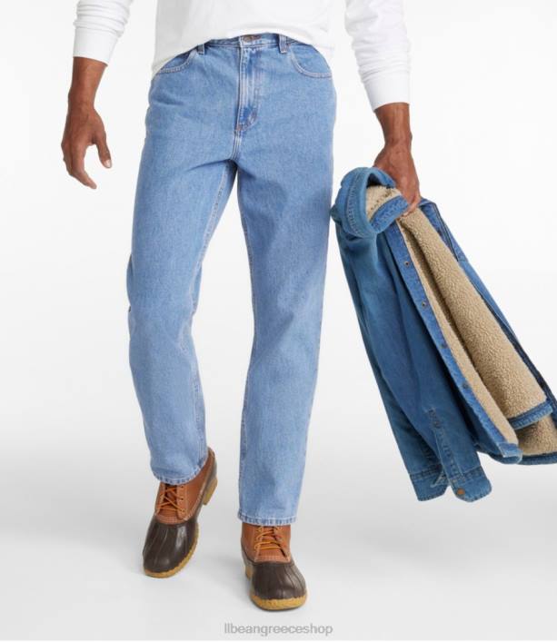 άνδρες τζιν παντελονι 6PHT670 L.L.Bean x Double L είδη ένδυσης ξεβαμμένο τζιν