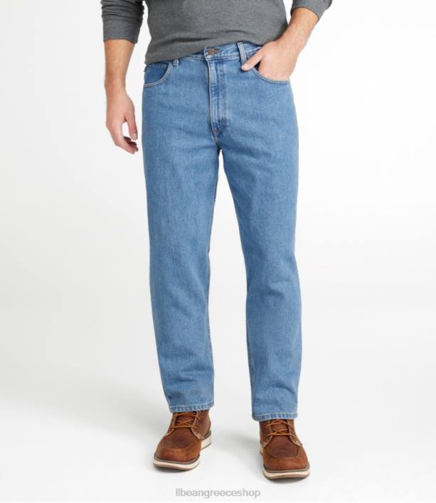 άνδρες τζιν παντελονι 6PHT692 L.L.Bean x Double L είδη ένδυσης ξεβαμμένο τζιν