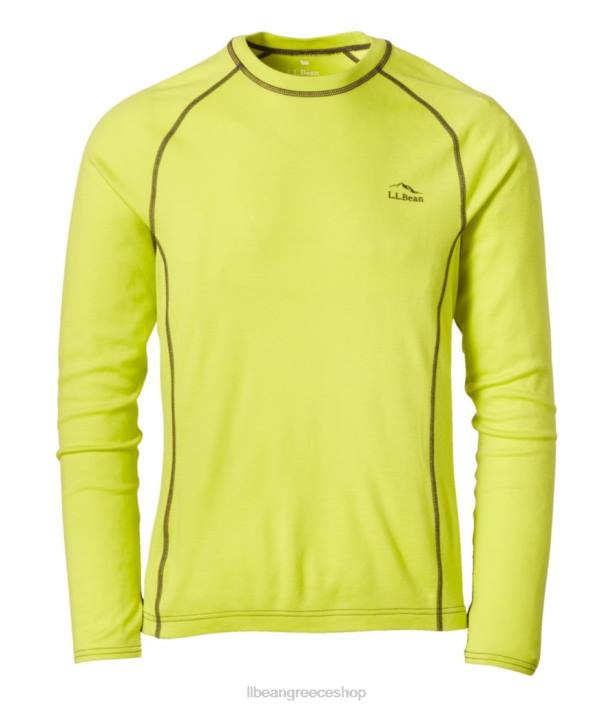 άνδρες μαλλί cresta μεσαίου βάρους 250 crew top 6PHT6002 L.L.Bean είδη ένδυσης ζωηρό κίτρο