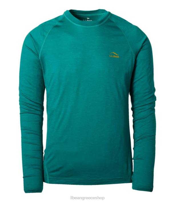 άνδρες cresta ultralight 150 crew top 6PHT725 L.L.Bean είδη ένδυσης ζεστό γαλαζοπράσινο