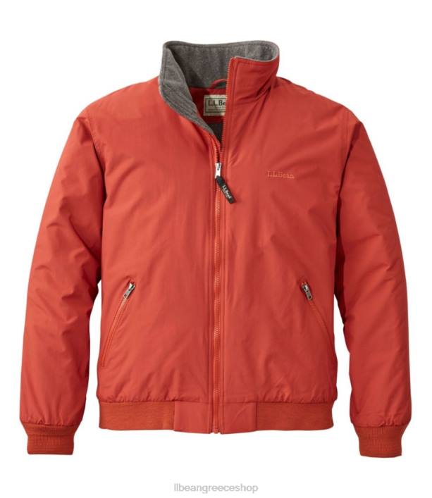 άνδρες σακάκι προθέρμανσης 6PHT5085 L.L.Bean εξωτερικά ενδύματα σκουριά πορτοκαλί
