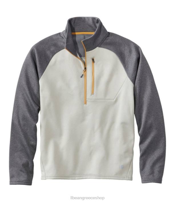 άνδρες ορεινό φλις μισό φερμουάρ 6PHT4964 L.L.Bean εξωτερικά ενδύματα κράμα γκρι/ξυλοκαπνός