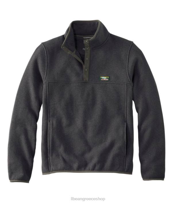 άνδρες πουλόβερ fleece πουλόβερ 6PHT5100 L.L.Bean εξωτερικά ενδύματα ανθρακί γκρι ρείκι