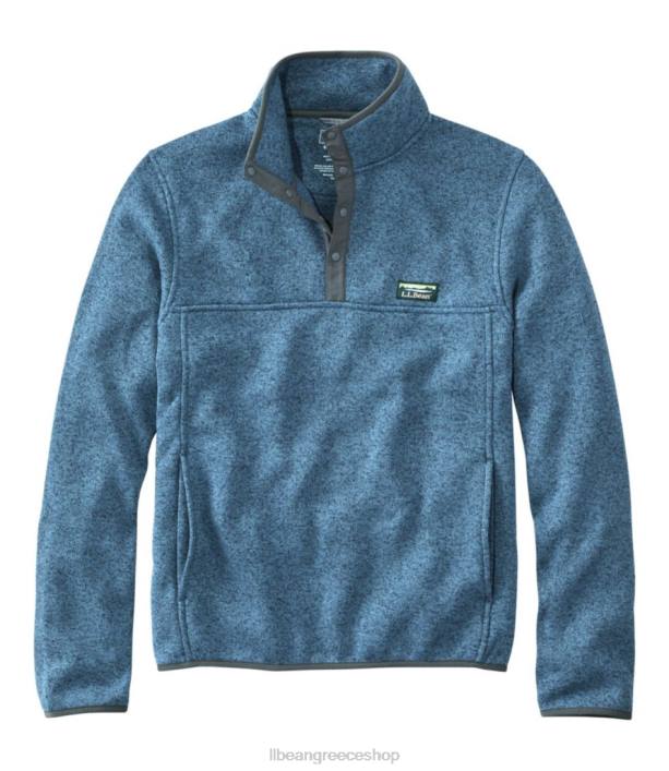 άνδρες πουλόβερ fleece πουλόβερ 6PHT7055 L.L.Bean εξωτερικά ενδύματα σιδερένιο μπλε