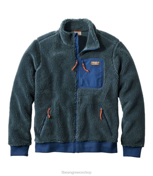 άνδρες σακάκι sherpa fleece 6PHT3403 L.L.Bean εξωτερικά ενδύματα μπλε της καταιγίδας/συλλογικό μπλε