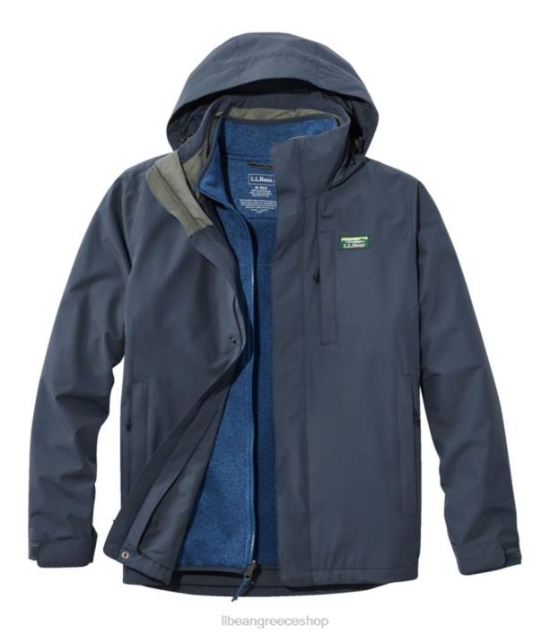 άνδρες πουλόβερ φλις τζάκετ 3 σε 1 6PHT947 L.L.Bean εξωτερικά ενδύματα carbon navy/γαλάζιο του ωκεανού