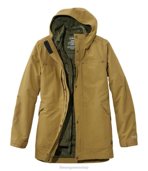 άνδρες τραχύ πάρκο 3 σε 1 6PHT953 L.L.Bean εξωτερικά ενδύματα κόπωση πράσινο