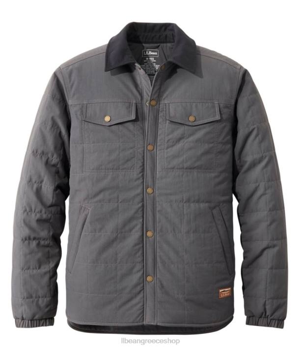 άνδρες σακάκι πουκάμισο με μόνωση 6PHT3666 L.L.Bean εξωτερικά ενδύματα κράμα γκρι