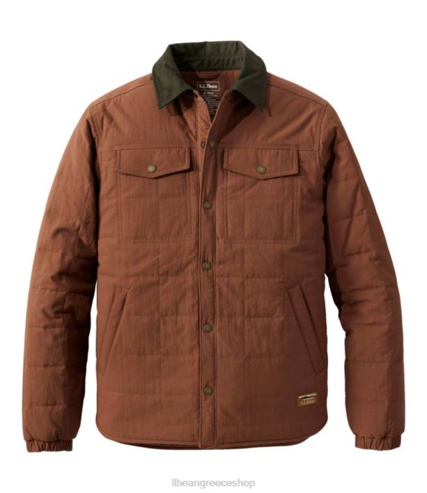 άνδρες σακάκι πουκάμισο με μόνωση 6PHT5126 L.L.Bean εξωτερικά ενδύματα σκούρο κριθάρι