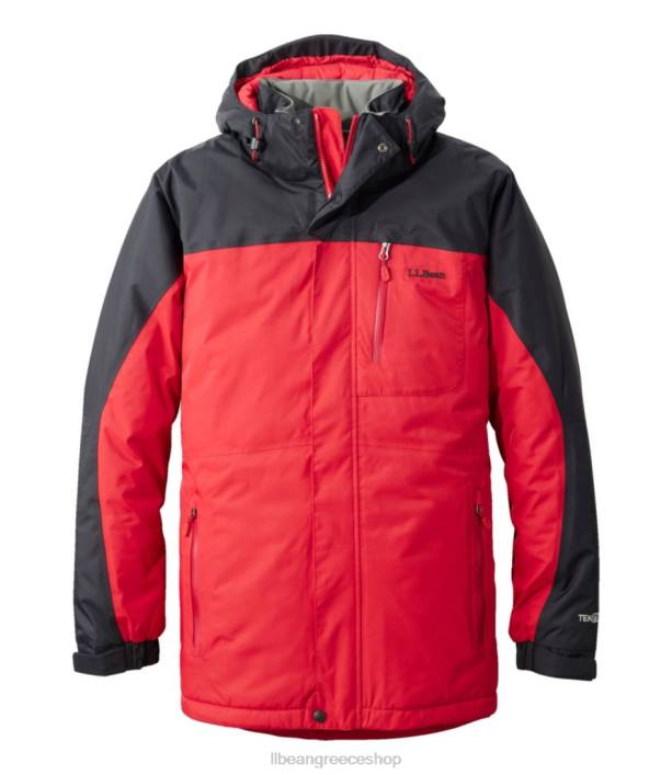άνδρες τραχύ πάρκο κορυφογραμμής 6PHT733 L.L.Bean εξωτερικά ενδύματα σκούρο κόκκινο/μαύρο
