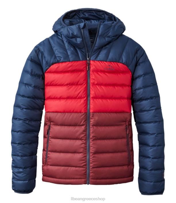 άνδρες σακάκι με κουκούλα 6PHT913 L.L.Bean εξωτερικά ενδύματα μπορντό/ναυτικό ναυτικό