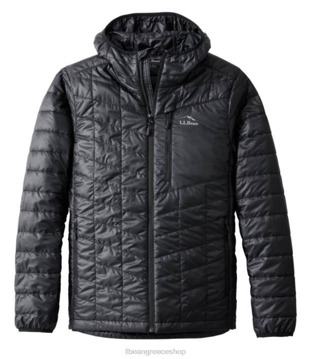 άνδρες μπουφάν primaloft packaway με κουκούλα 6PHT5939 L.L.Bean εξωτερικά ενδύματα μαύρος
