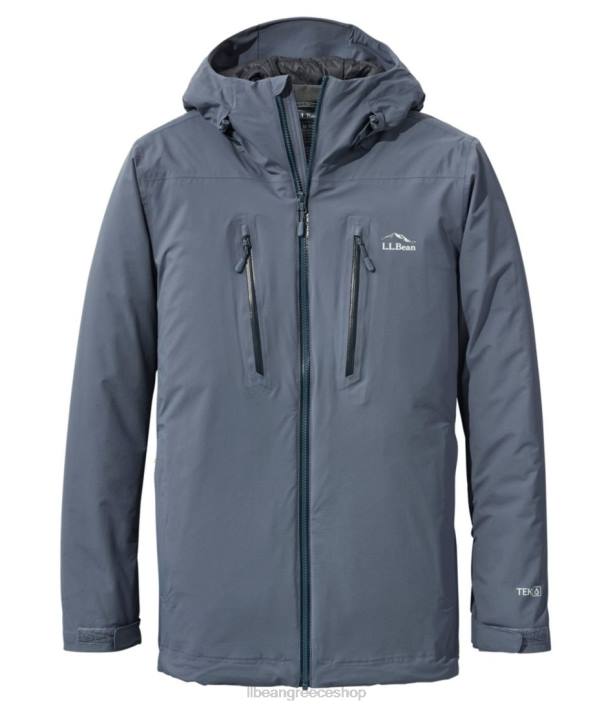άνδρες αδιάβροχο μπουφάν primaloft packaway 6PHT6069 L.L.Bean εξωτερικά ενδύματα gunmetal γκρι