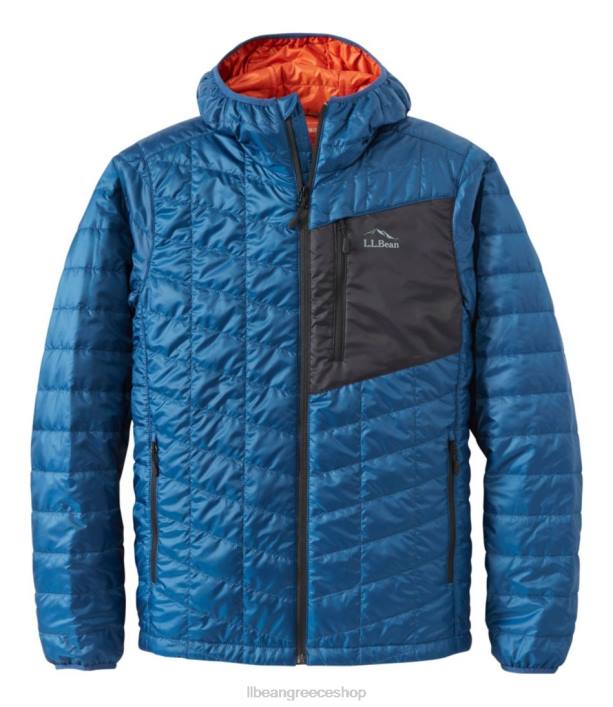 άνδρες μπουφάν primaloft packaway με κουκούλα 6PHT7016 L.L.Bean εξωτερικά ενδύματα σκούρο θαλάσσιο μπλε/μαύρο