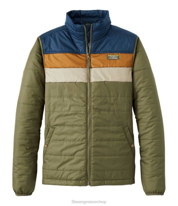 άνδρες κλασικό puffer jacket του βουνού 6PHT5959 L.L.Bean εξωτερικά ενδύματα kelp green/ναυτικό ναυτικό